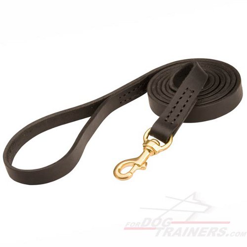 Stitched Handcrafted Leather Dog Leash