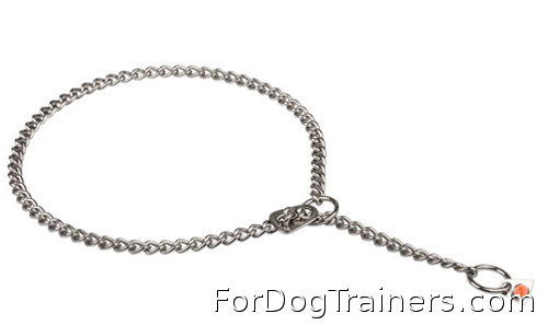 Best training results with New Stainlees steel  Choke dog collar