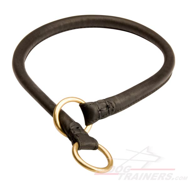 Strong Silent Leather Cane Corso Choke Collar