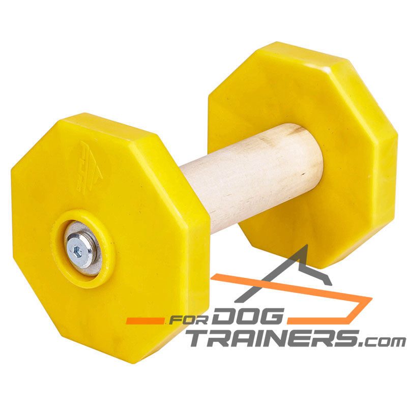 'Retrieve Easy' 1.4 lbs (650 g) Wooden Dog Training Dumbbell with