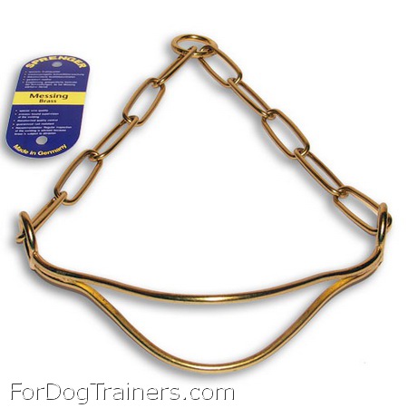 Herm Sprenger Brass Show Dog Collar HS Show Collar made of brass