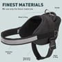 Nylon Dog Harness with Reflective Strap for Training, Walking, Police Service, SAR and More