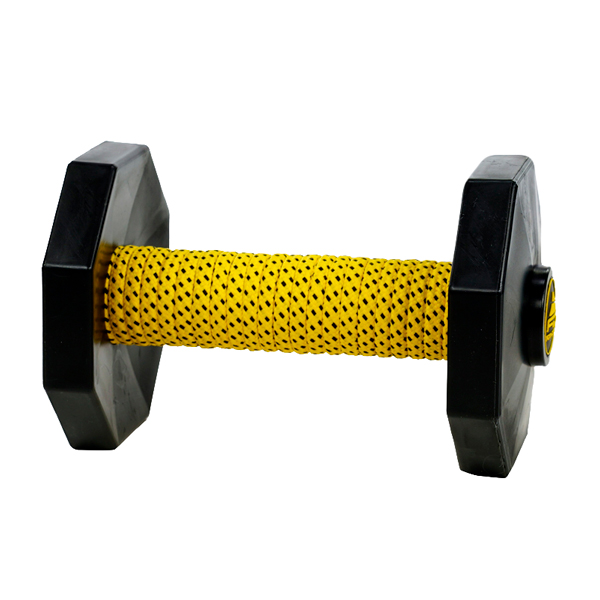 Dog Training Dumbbell with Black Weight Plates