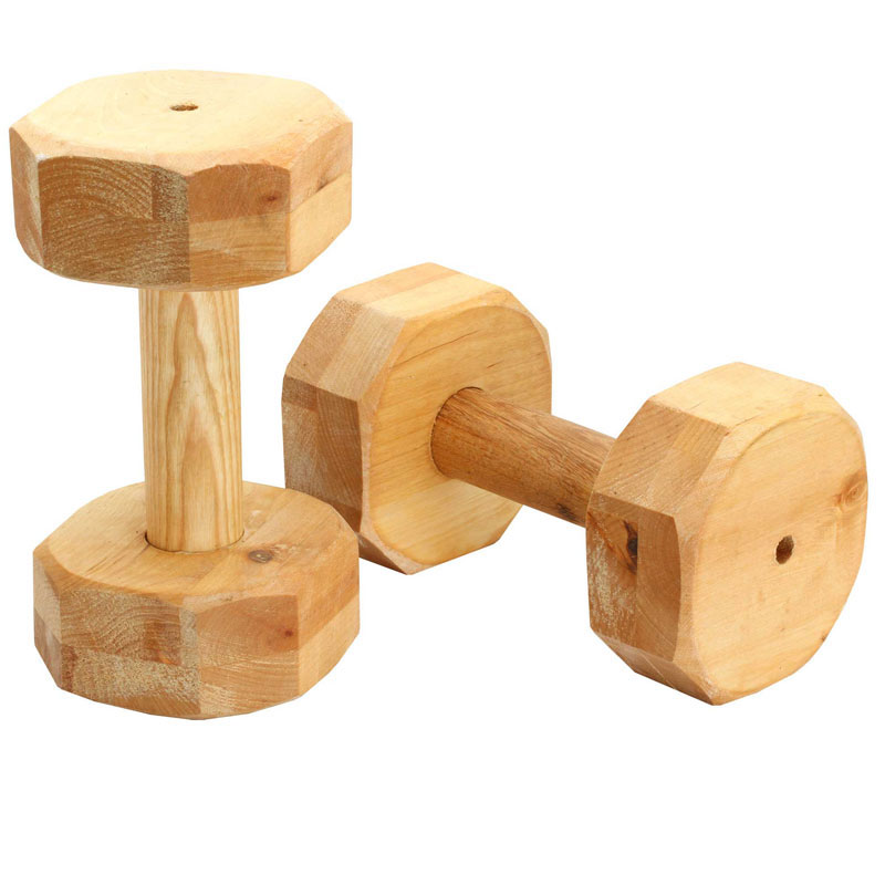 'Keep Fit' Wooden Schutzhund Dog Dumbbell 1000g [WD21073 DUMBBELL