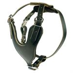 Agitation / Protection / Attack Leather Dog Harness - H8