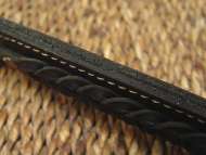 Nice dog in Gorgeous Wide 2 Ply Leather Dog Collar